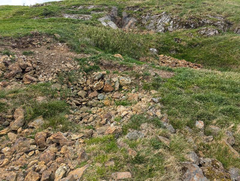 Top hillside area