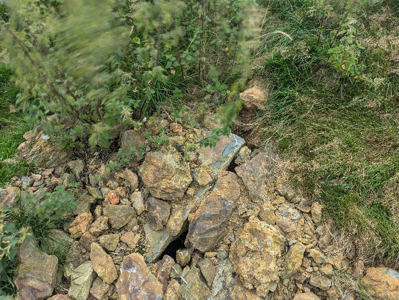 Moel y Gadair - bloacked shaft