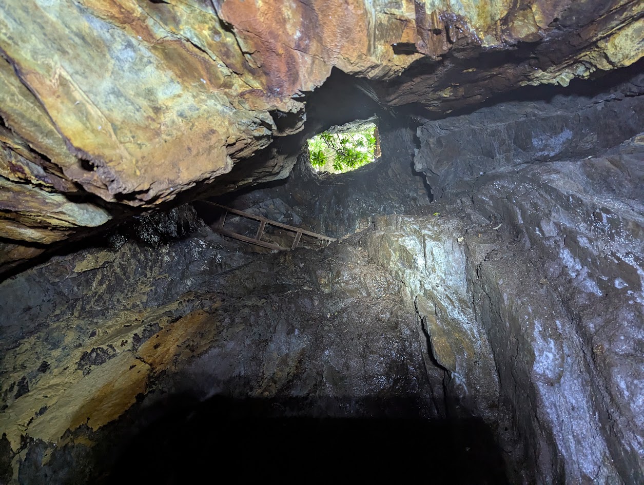 Bwlch y Plwm Deep Adit. Looking up towards 'Roman Level', submitted by BertyBasset on 16-11-2025.
© Robin Griffiths Bwlch y Plwm Deep Adit. Looking up towards 'Roman Level'