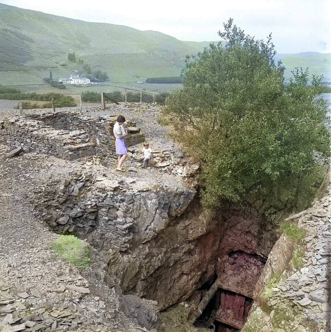 Castell Mine Crusher looking to engine shaft col , submitted by Dickie Bird on 14-03-2026.
© Richard Bird Castell Mine Crusher looking to engine shaft col