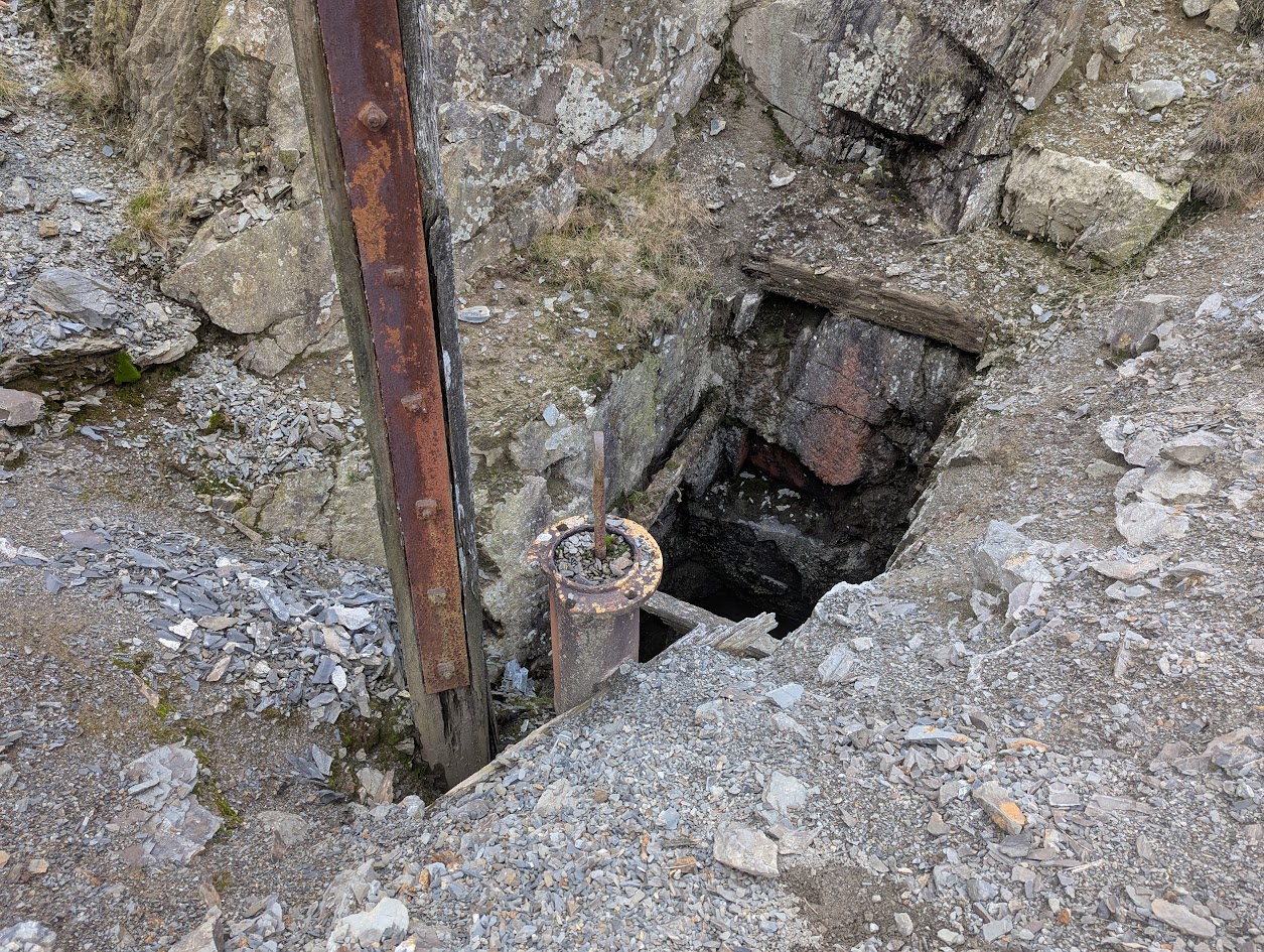 Dylife - Llechwedd Ddu pumping shaft, submitted by BertyBasset on 16-11-2025.
© Robin Griffiths Dylife - Llechwedd Ddu pumping shaft