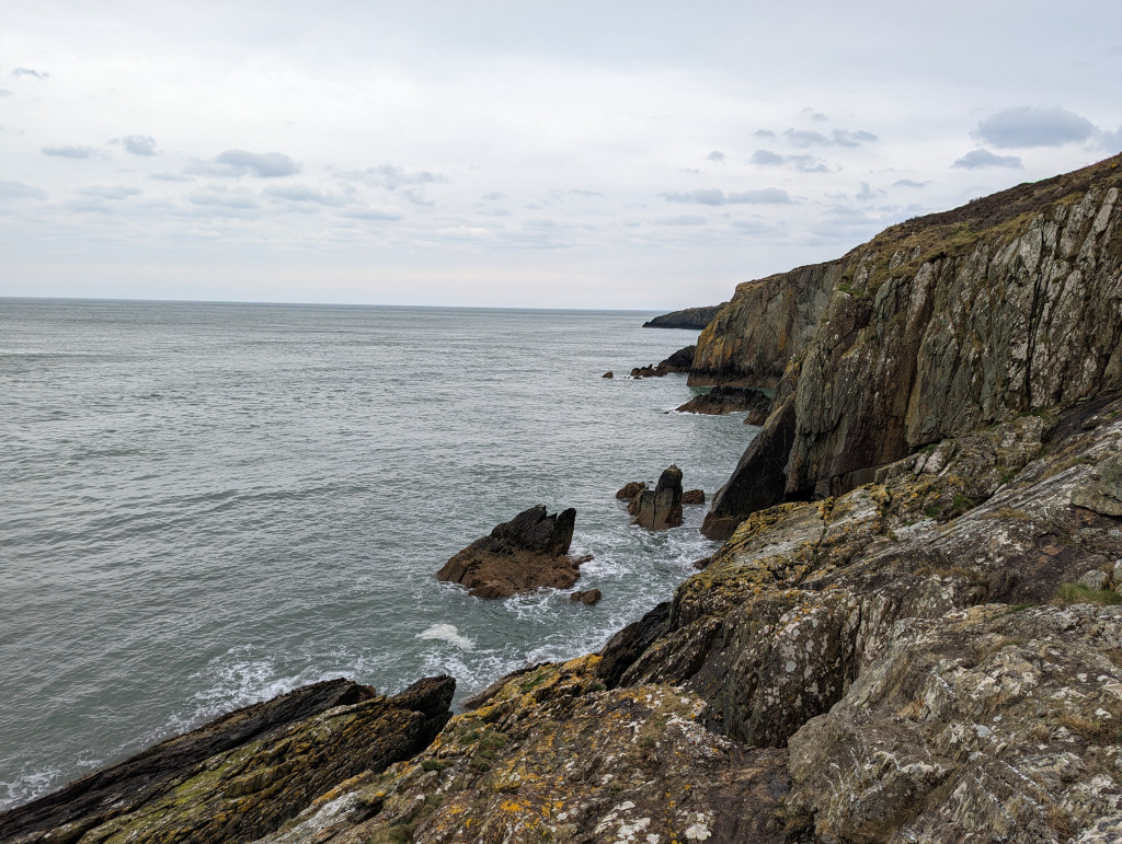 Cliffs above Pany y Gaseg adit.