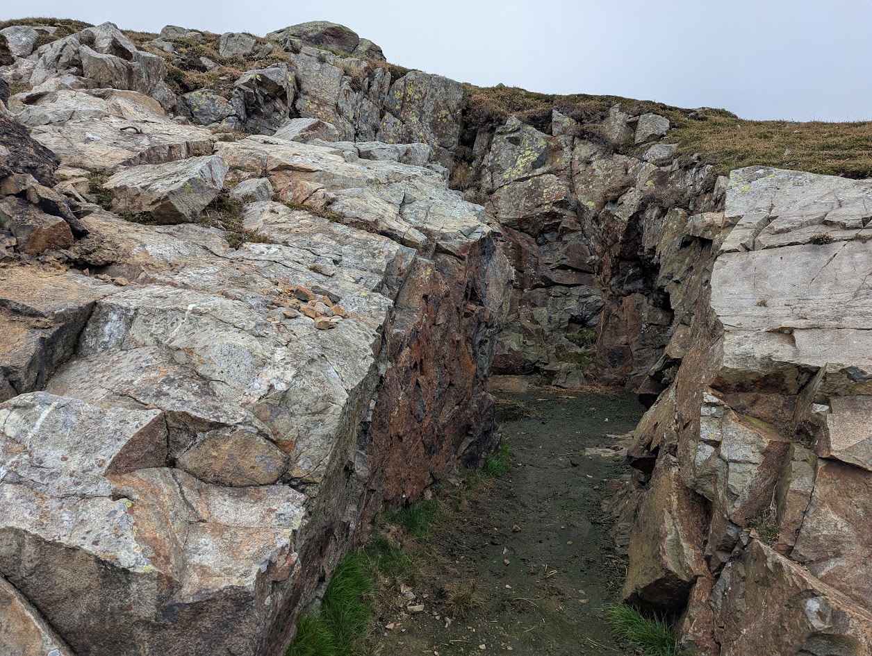 Tan y Garth workings - popular with sheep, submitted by BertyBasset on 16-11-2025.
© Robin Griffiths Tan y Garth workings - popular with sheep