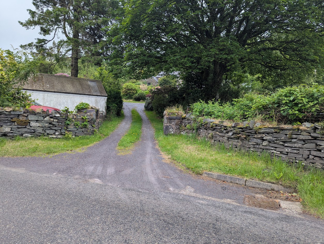 Gwernor Farm entrance