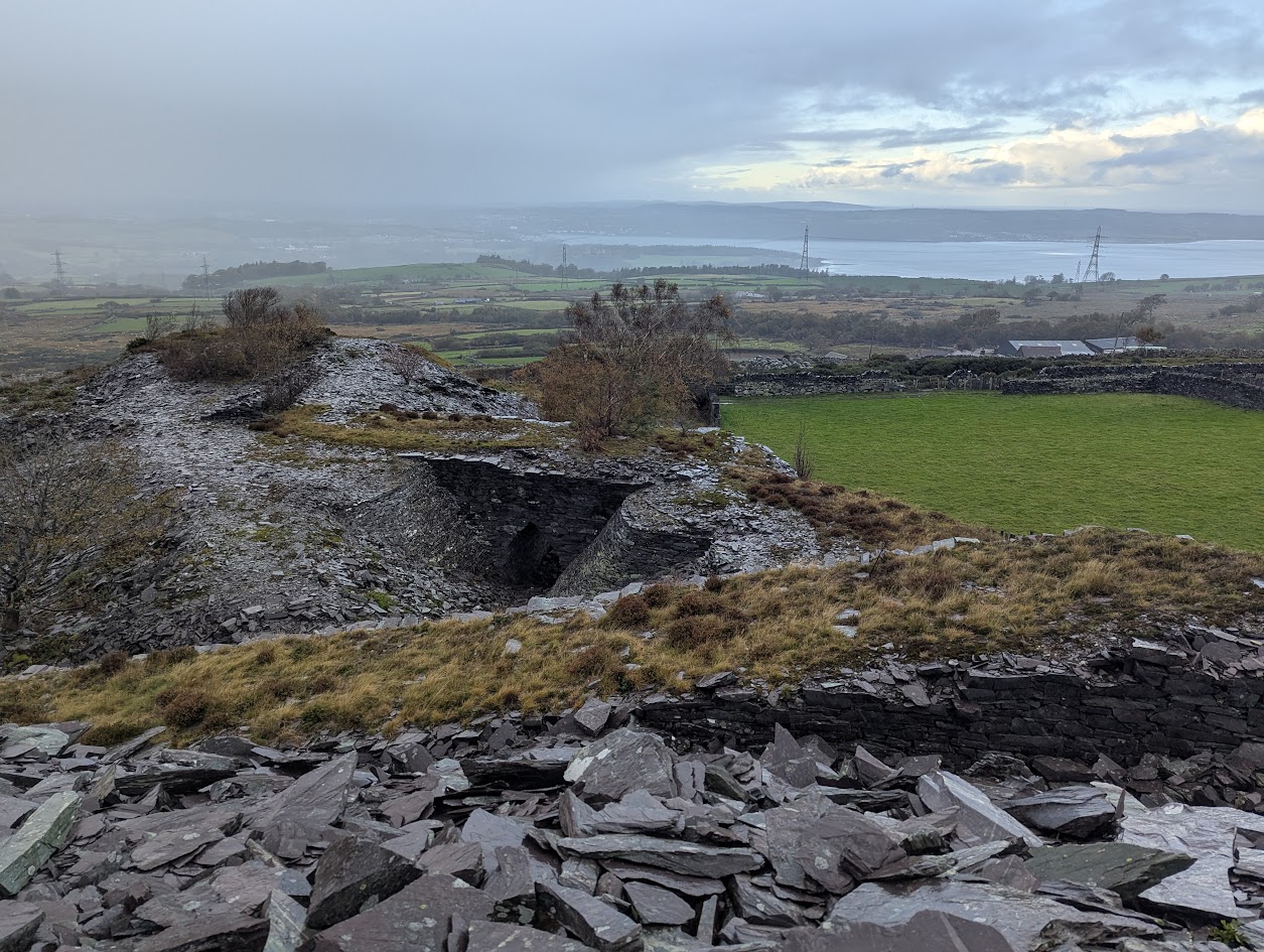 Slate raising area - far left, submitted by BertyBasset on 16-11-2025.
© Robin Griffiths Slate raising area - far left