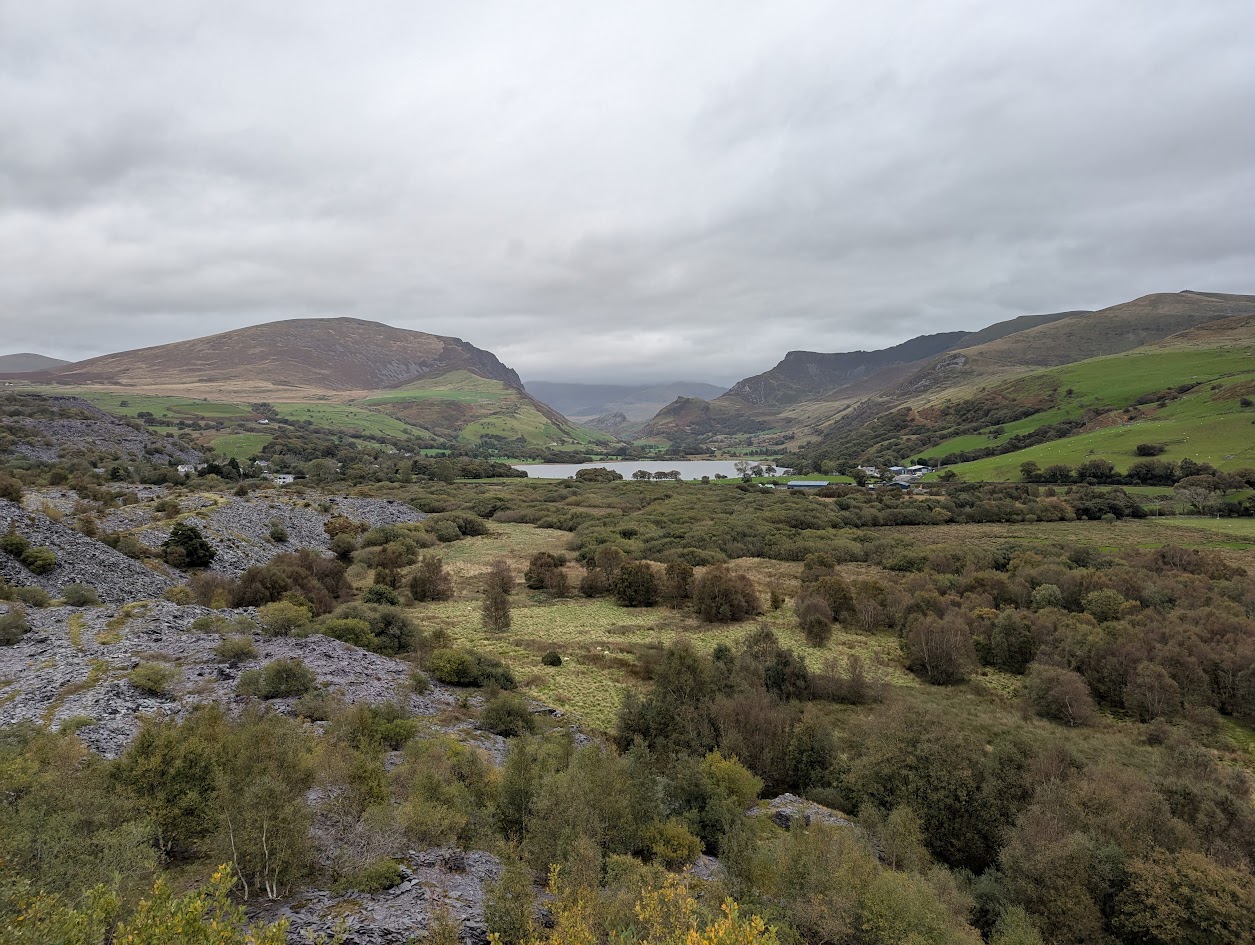 Nantlle Valley from tips