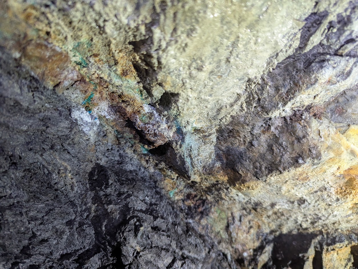 Adit showing traces of copper, submitted by BertyBasset on 16-11-2025.
© Robin Griffiths Adit showing traces of copper