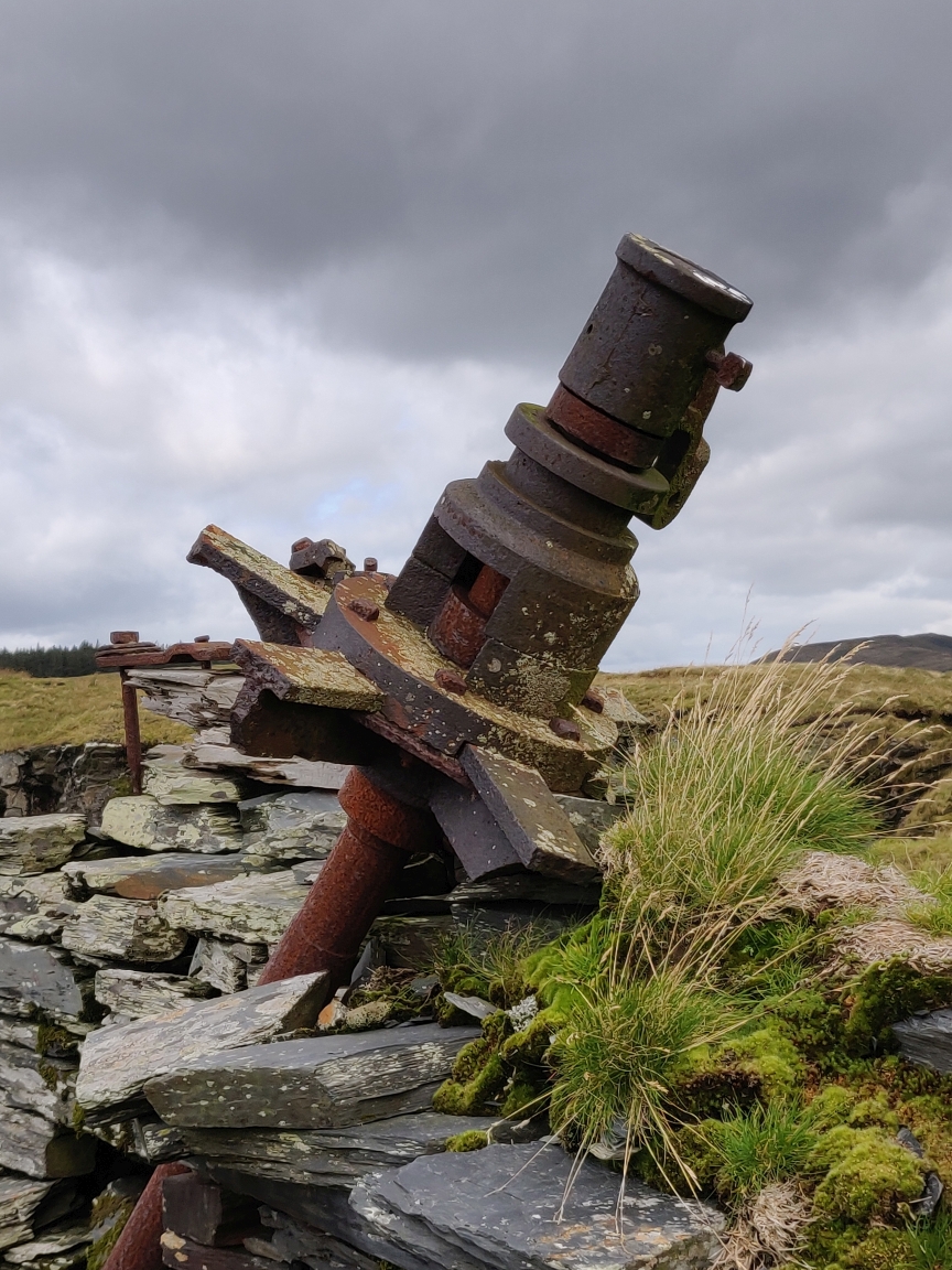 Haulage sheave wheel remains detail, submitted by ilt on 12-12-2025.
© Iain Taylor Haulage sheave wheel remains detail