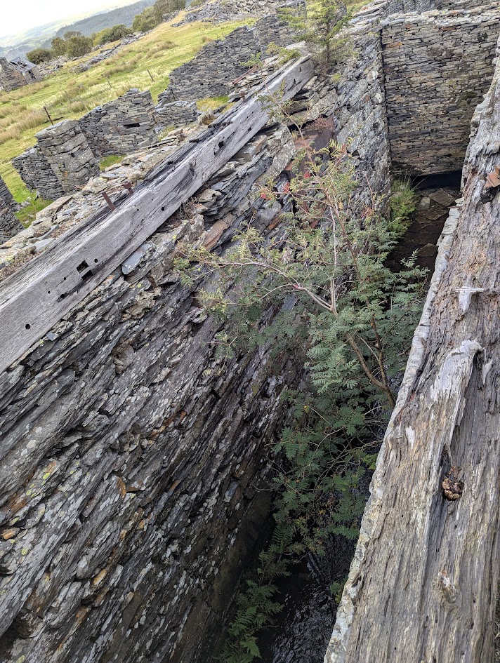 Rhos Slate Quarry Waterwheel Pit