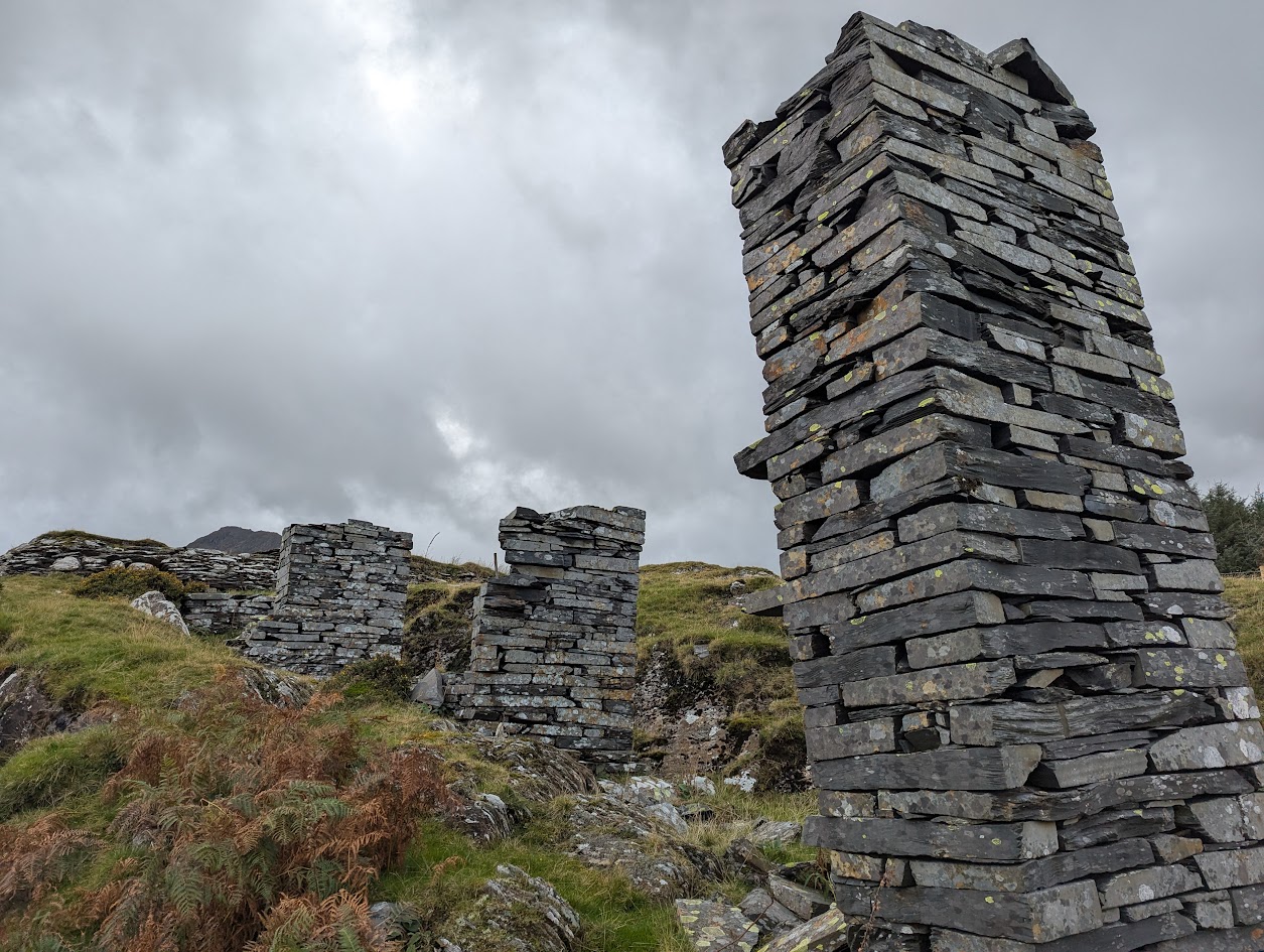 Rhos Slate Quarry Wooden launder supports