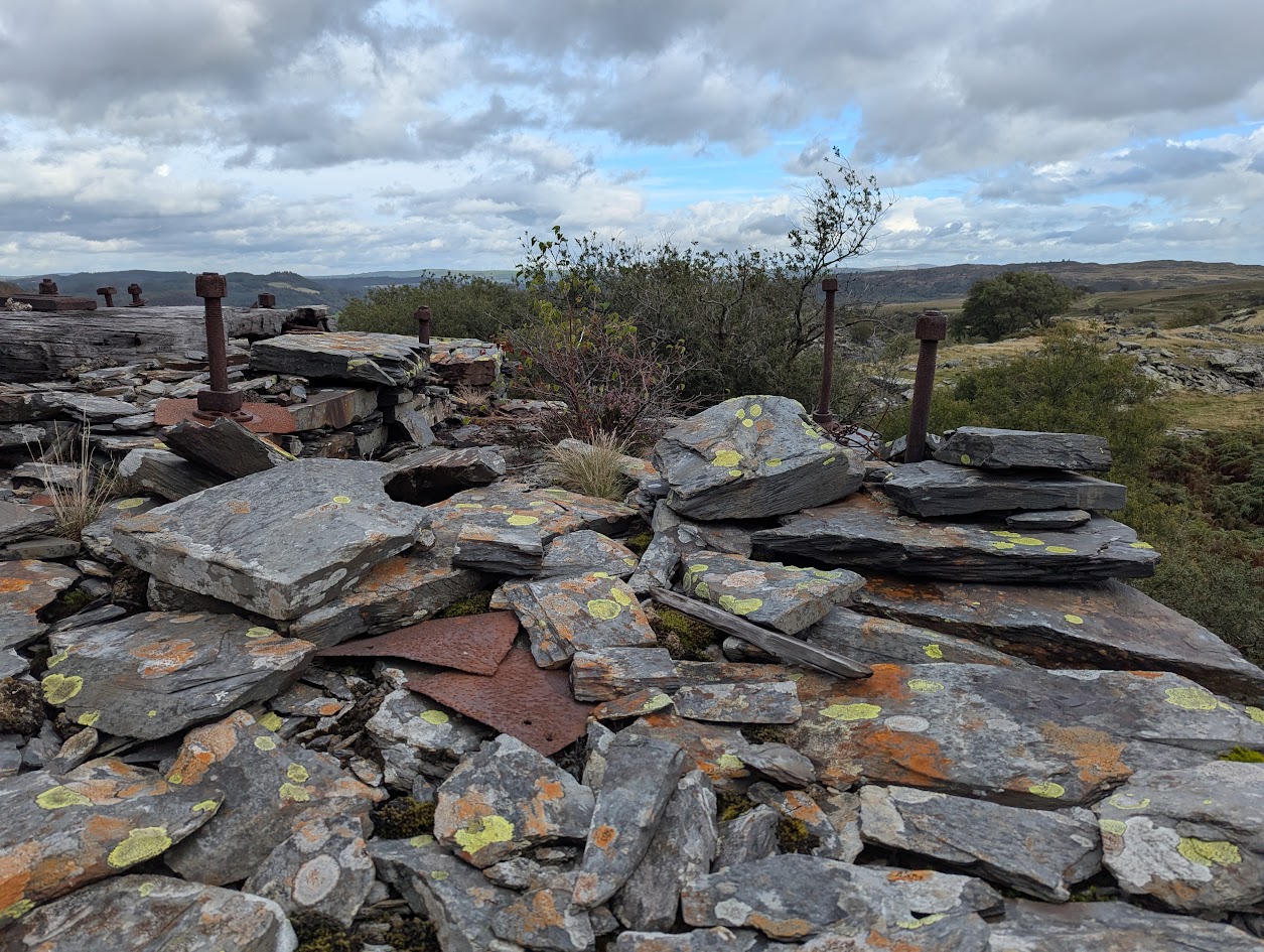 Rhos Slate Quarry Top wheelpit