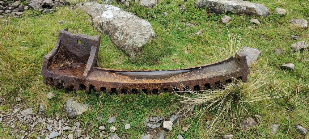 Waterwheel annular gear arc