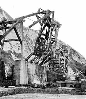 Demolition of a pit head Shakespeare Colliery underway probably in 1928., submitted by Buddle-Bot on 05-10-2024.
Public Domain Demolition of a pit head Shakespeare Colliery underway probably in 1928.