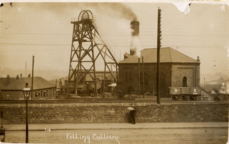 John Pit, Felling. The main access route to the colliery. Photograph undated, possibly late 19th century