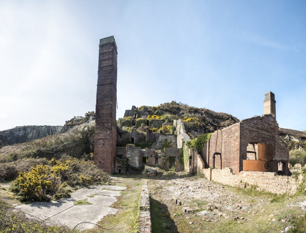 Ore processing and brick making area