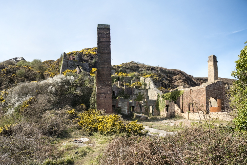 Ore processing and brick making area