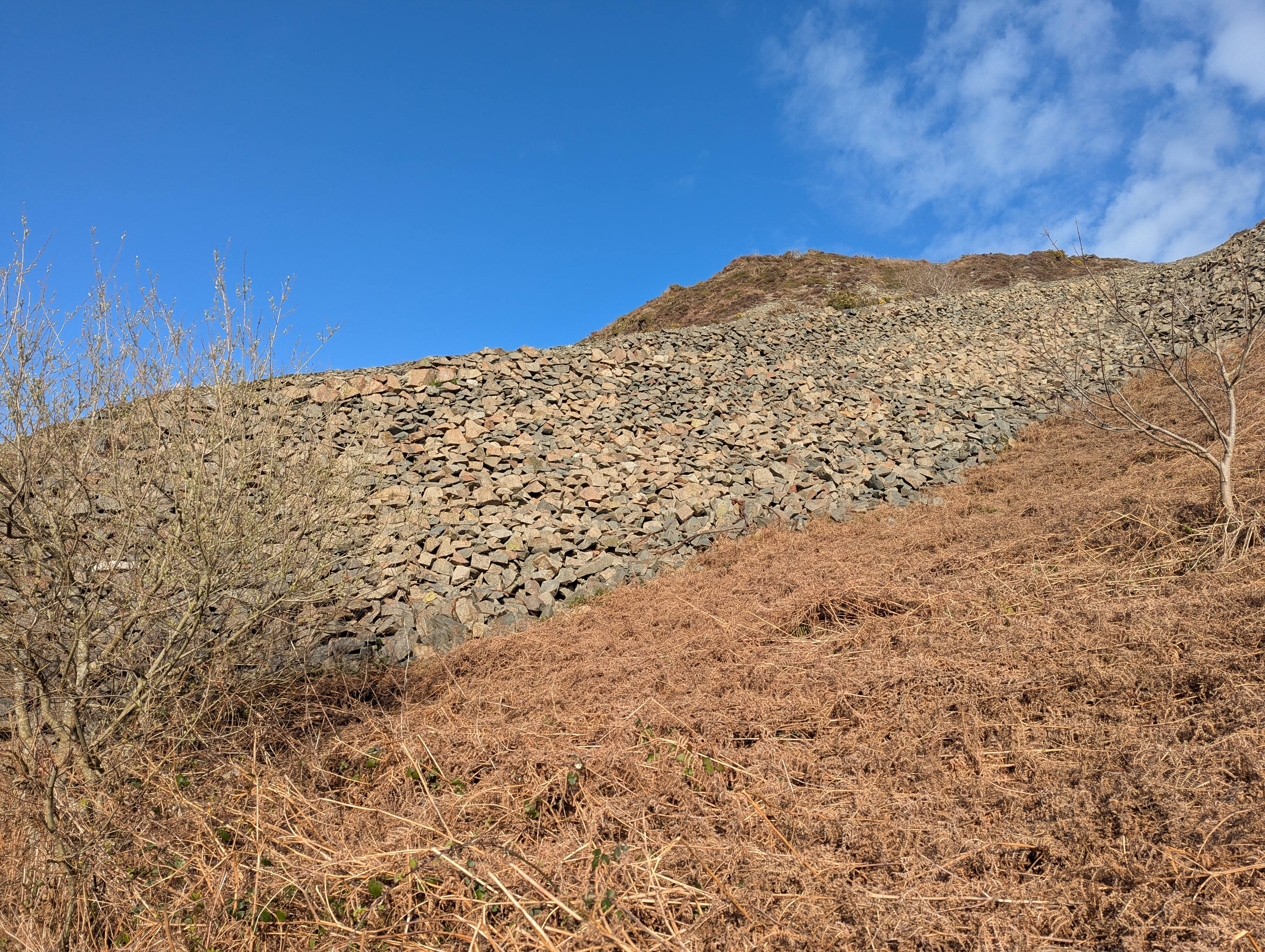 The substantial Gwylwyr incline