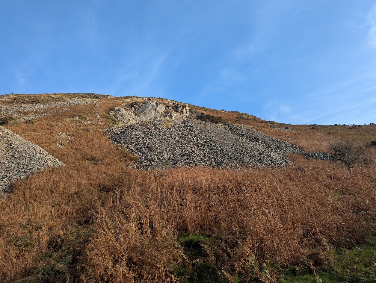 Small quarries near Pistyll