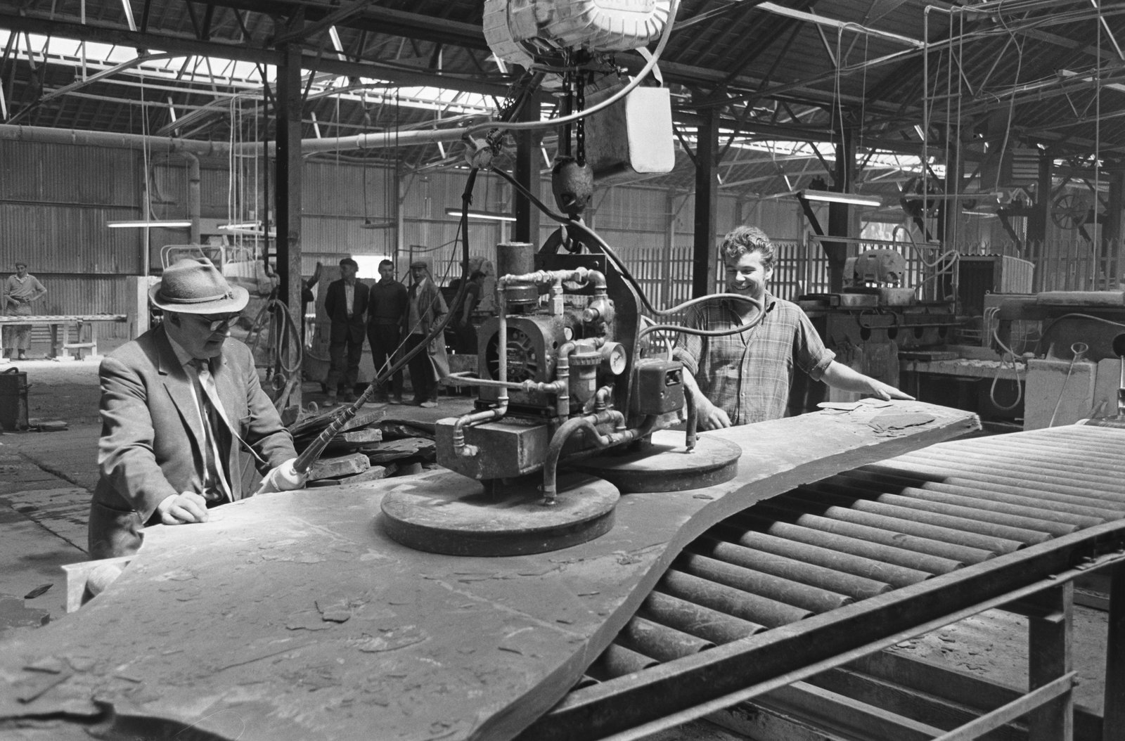 Dinorwig slate quarry closure, submitted by Buddle-Bot on 01-04-2025.
© Geoff Charles https://creativecommons.org/licenses/by-sa/4.0/ http://www.llyfrgell.cymru Dinorwig slate quarry closure