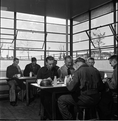 Image of Canteen at Lynemouth Colliery, submitted by Buddle-Bot on 01-03-2025.
with permission © Harold White https://www.ncm.org.uk/collections/topics/harold-white/ Image of Canteen at Lynemouth Colliery