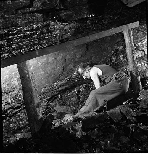 Image of Miner Underground, submitted by Buddle-Bot on 01-03-2025.
with permission © Harold White https://www.ncm.org.uk/collections/topics/harold-white/ Image of Miner Underground