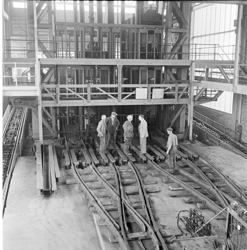 Image of Miners at Shaft Top, submitted by Buddle-Bot on 01-03-2025.
with permission © Harold White https://www.ncm.org.uk/collections/topics/harold-white/ Image of Miners at Shaft Top