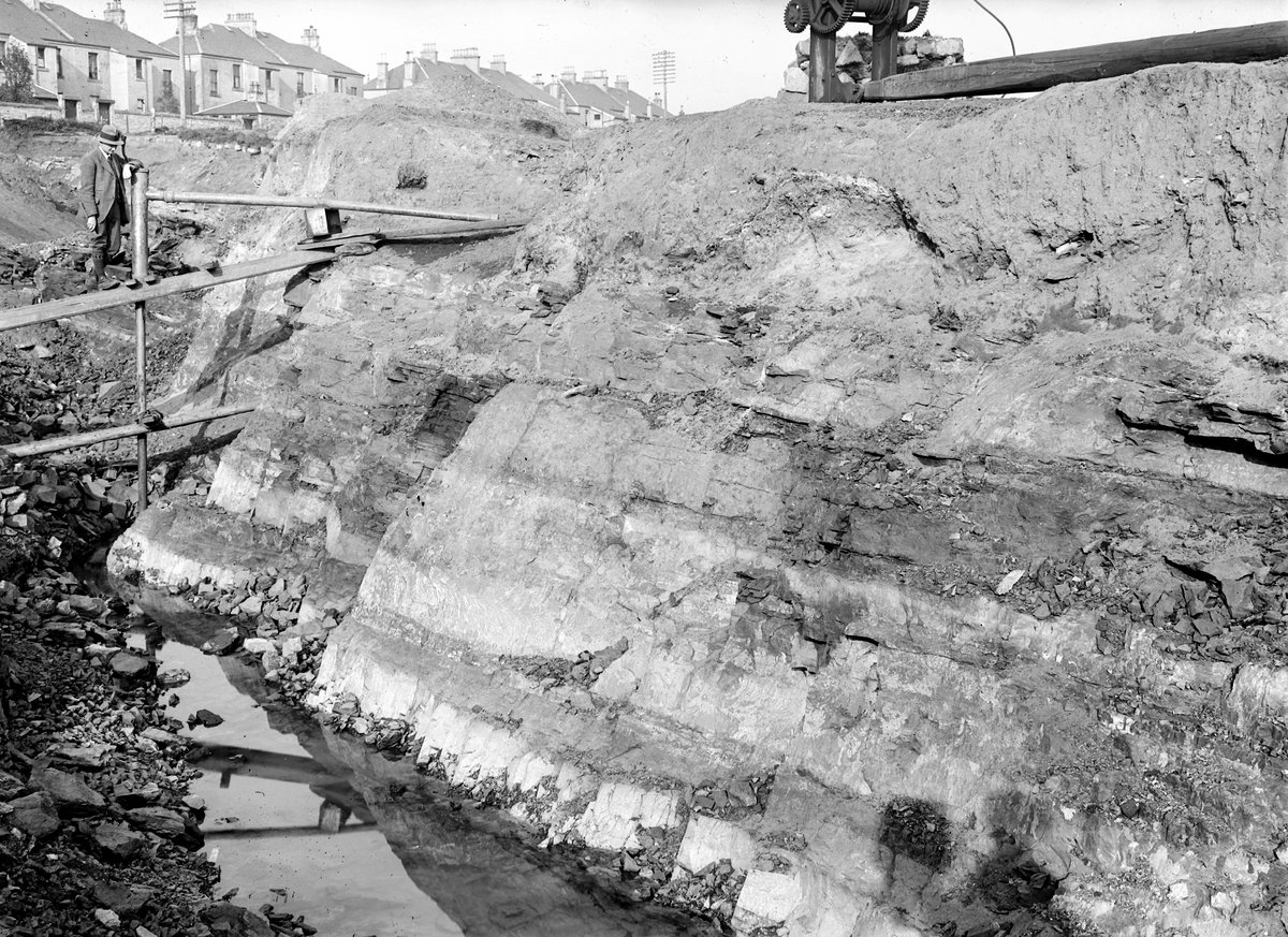 1913 - Glebe Quarry, Saltcoats. Ayrshire. Small-scale quarrying of the Ayrshire Bauxitic Clay., submitted by Buddle-Bot on 08-11-2025.
Bgs No. P000053; Lunn, R.; © Crown. Image & Text: BGS Geoscenic, under OGL V2 License http://bit.ly/462AXmV 1913 - Glebe Quarry, Saltcoats. Ayrshire. Small-scale quarrying of the Ayrshire Bauxitic Clay.