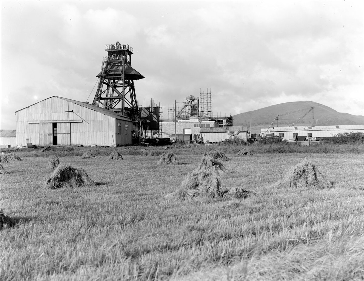 1956 - Bilston Glen Colliery near Loanhead, during construction 1956, Midlothian.