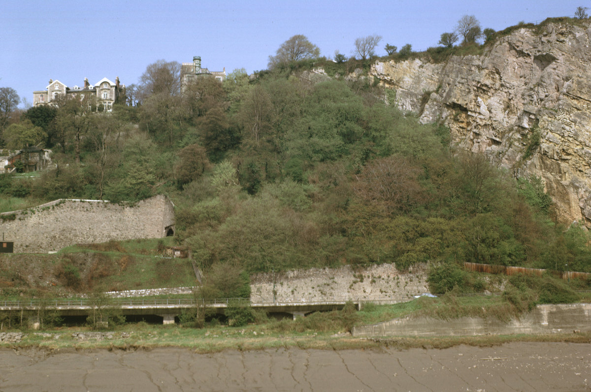 1965 - Right bank of Avon Gorge at Sea Walls. Looking NE.