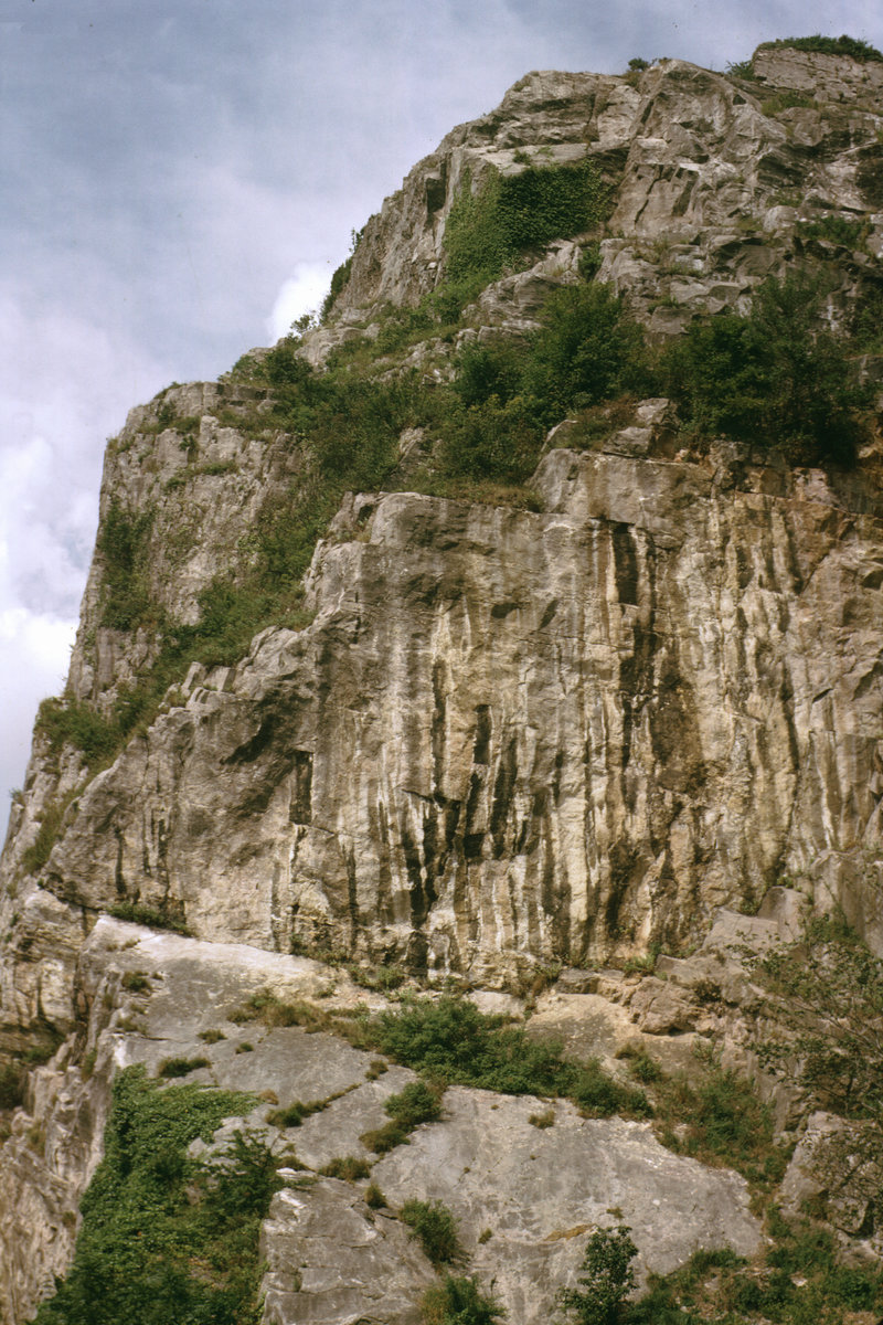 1965 - Black Rock Quarry, Sea Walls, Avon Gorge, Bristol. Looking NW.