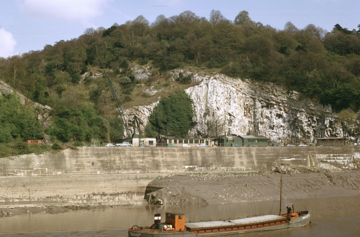 1965 - Gully Quarry, Avon Gorge, Bristol. Looking ESE.