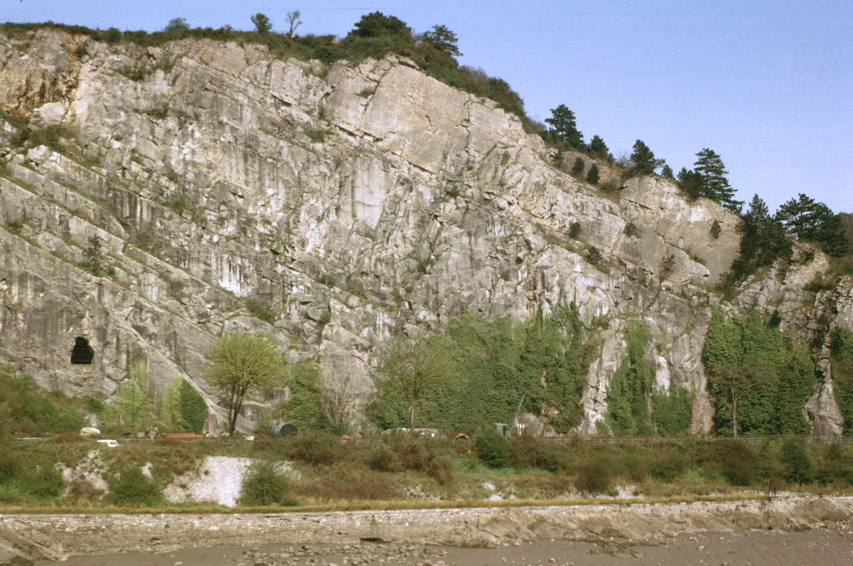 1965 - Southern part of Black Rock Quarry, Avon Gorge (right bank), Bristol. Looking NE.