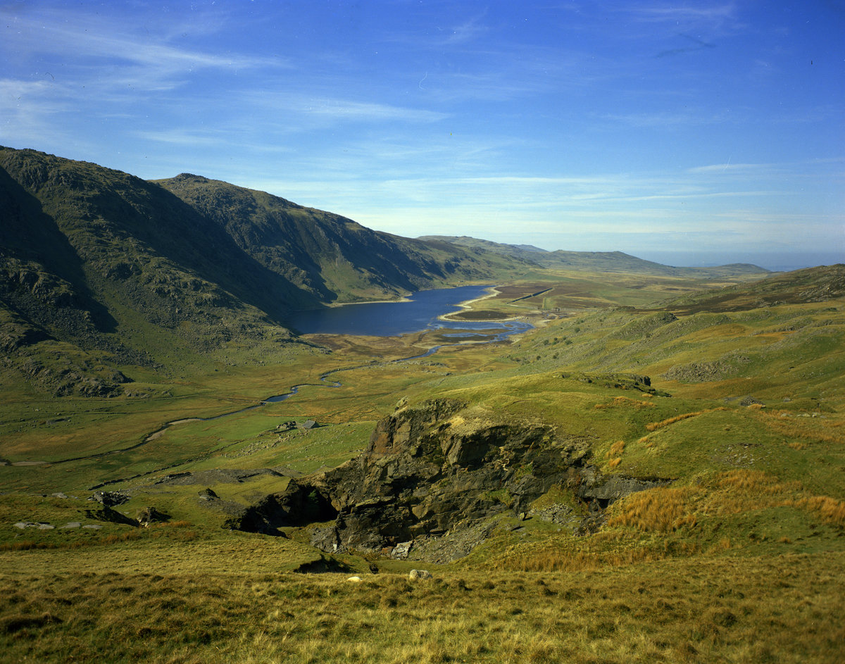 May 1975 - Near slate quarry S. of Cedryn. Looking N.