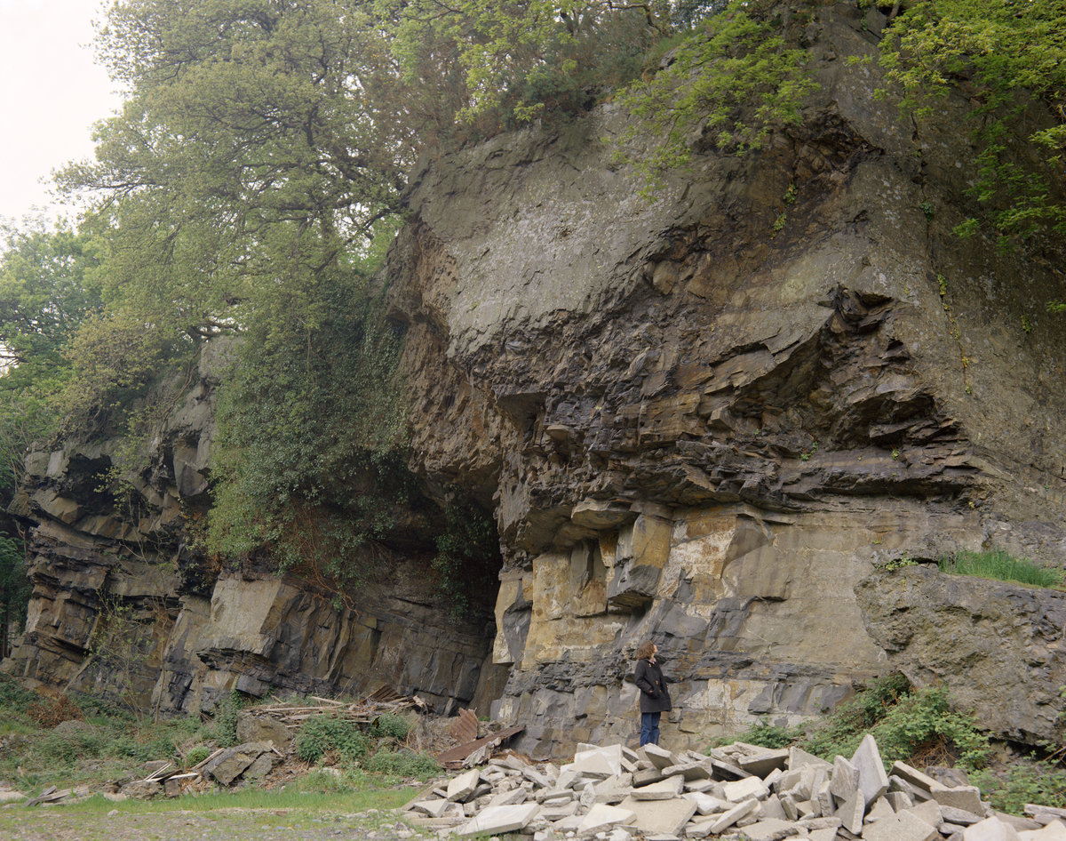 May 1975 - Coed Carseg Ednyfed Quarry.