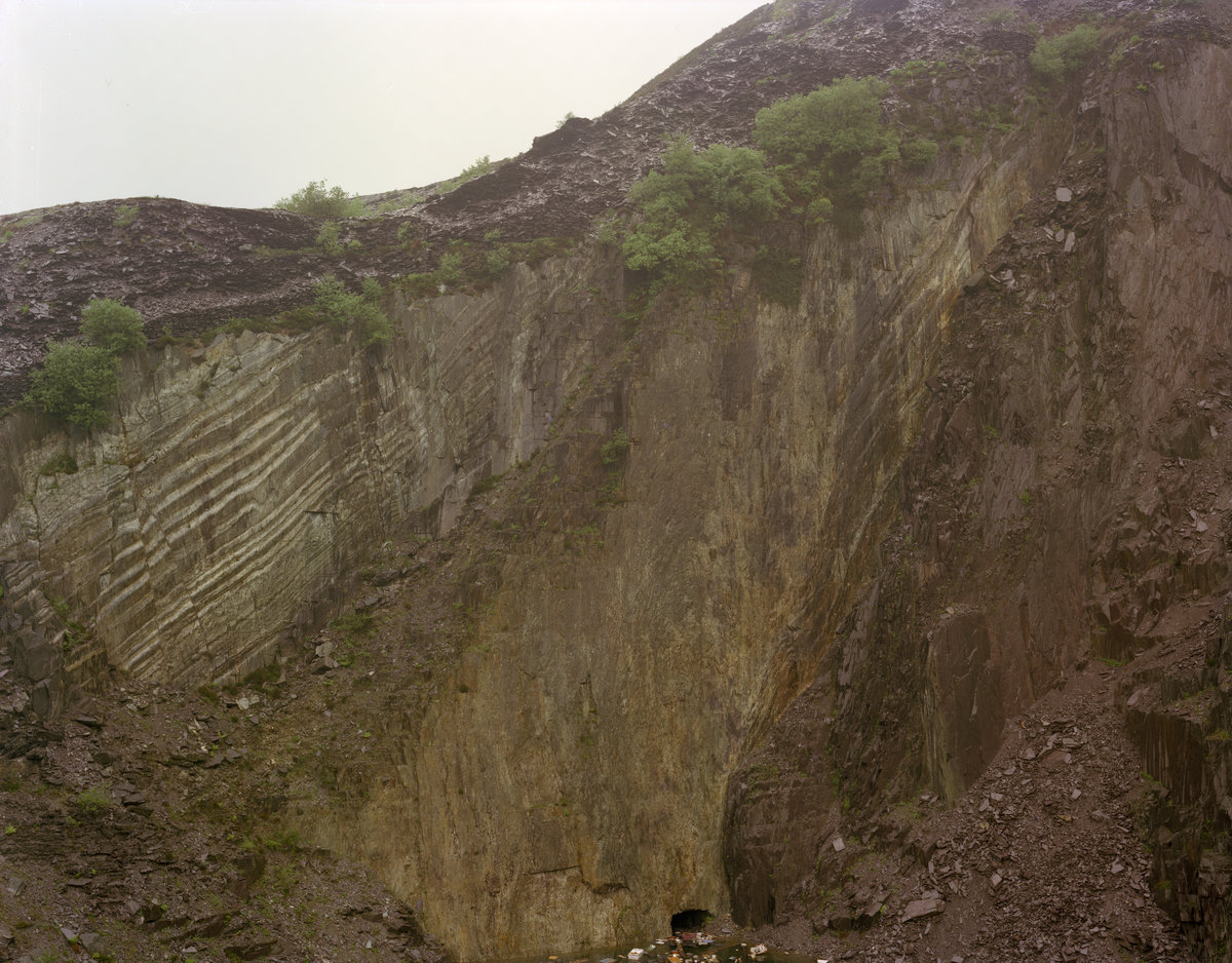 Jun 1979 - Disused quarry near Dinorwic Village. Looking NW.