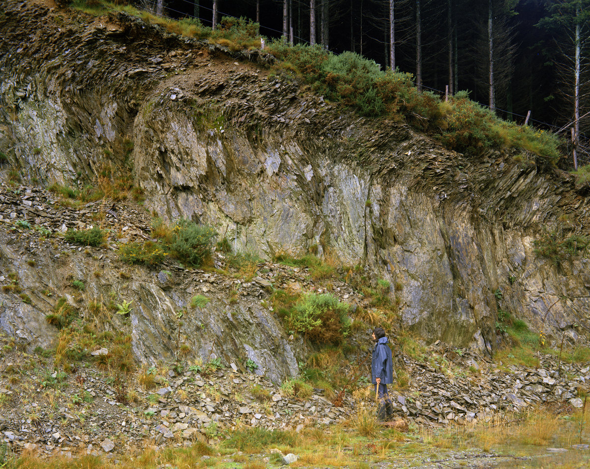 Sep 1974 - Quarry on eastern side of Moel Hafod Owen. Looking NNE.