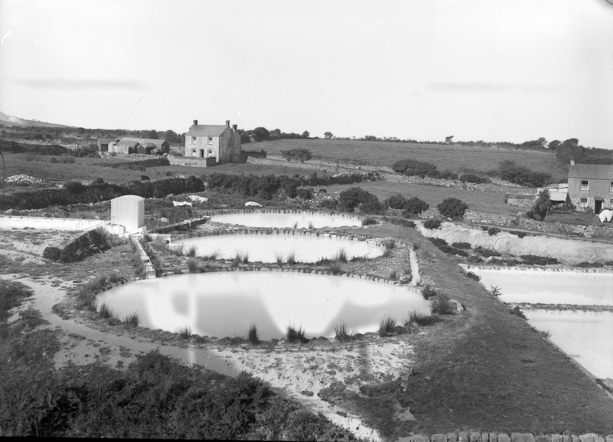 May 1905 - Lantern China-clay Works, near Rescorla, St. Austell. Looking NW., submitted by Buddle-Bot on 08-11-2025.
Bgs No. P200175; Hall, T.C.; © Crown. Image & Text: BGS Geoscenic, under OGL V2 License http://bit.ly/462AXmV May 1905 - Lantern China-clay Works, near Rescorla, St. Austell. Looking NW.