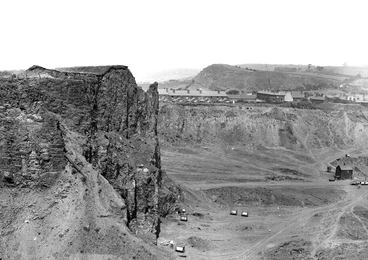 Jul 1921 - Prospect Quarry, about 300 yd. NW of Rowley Regis Church. Looking N.