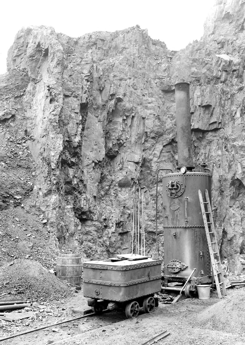 Jul 1921 - Prospect Quarry, about 300 yd. NW of Rowley Regis Church, (S. end of quarry). Looking SE.