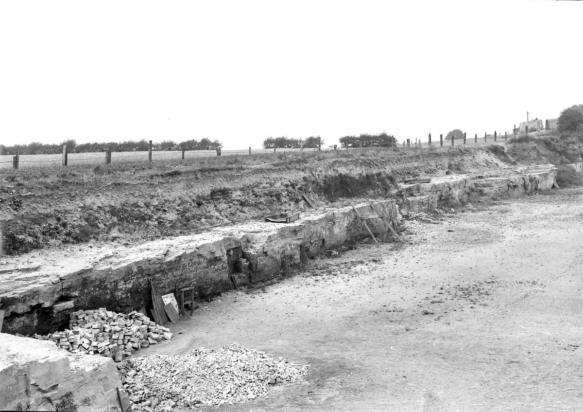 Jul 1921 - Ruiton Sandstone Quarry, Upper Gornal, about 1 m. NW of Dudley. Looking N.