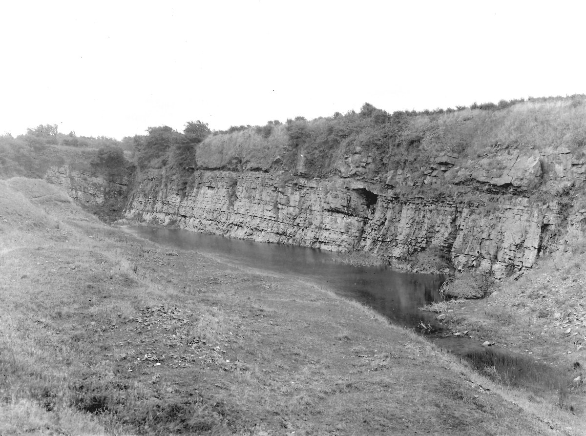 Aug 1922 - Overend Quarry, near Hensingham, 1 1/2 m. SE of Whitehaven. Looking S.