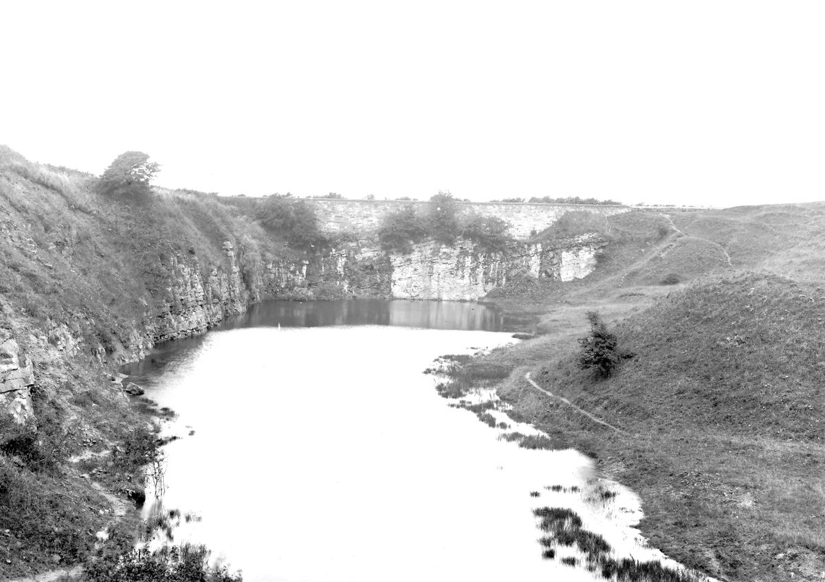 Aug 1922 - Overend Quarry, near Hensingham, 1 1/2 m. SE of Whitehaven. Looking N.