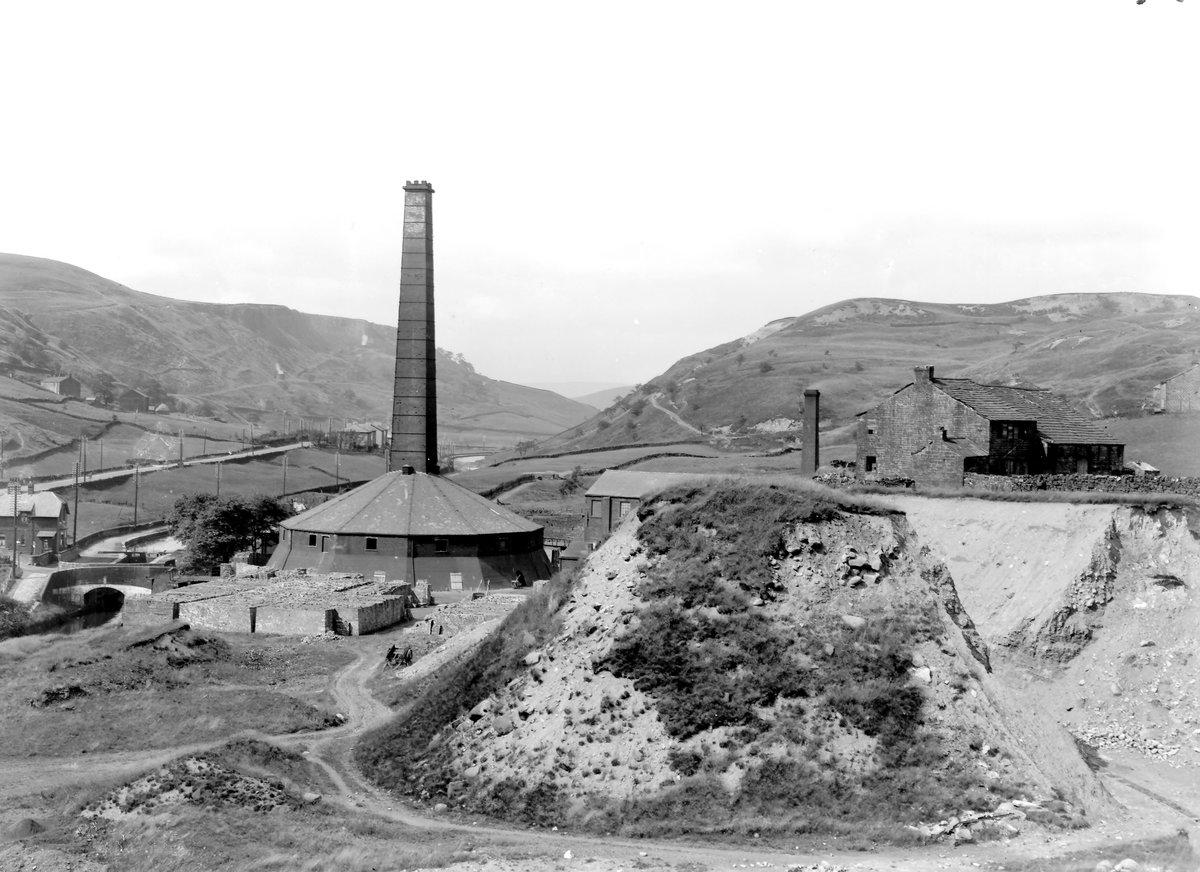 Aug 1923 - Summit Brickworks, about 1 m. N. of Littleborough. Looking N.