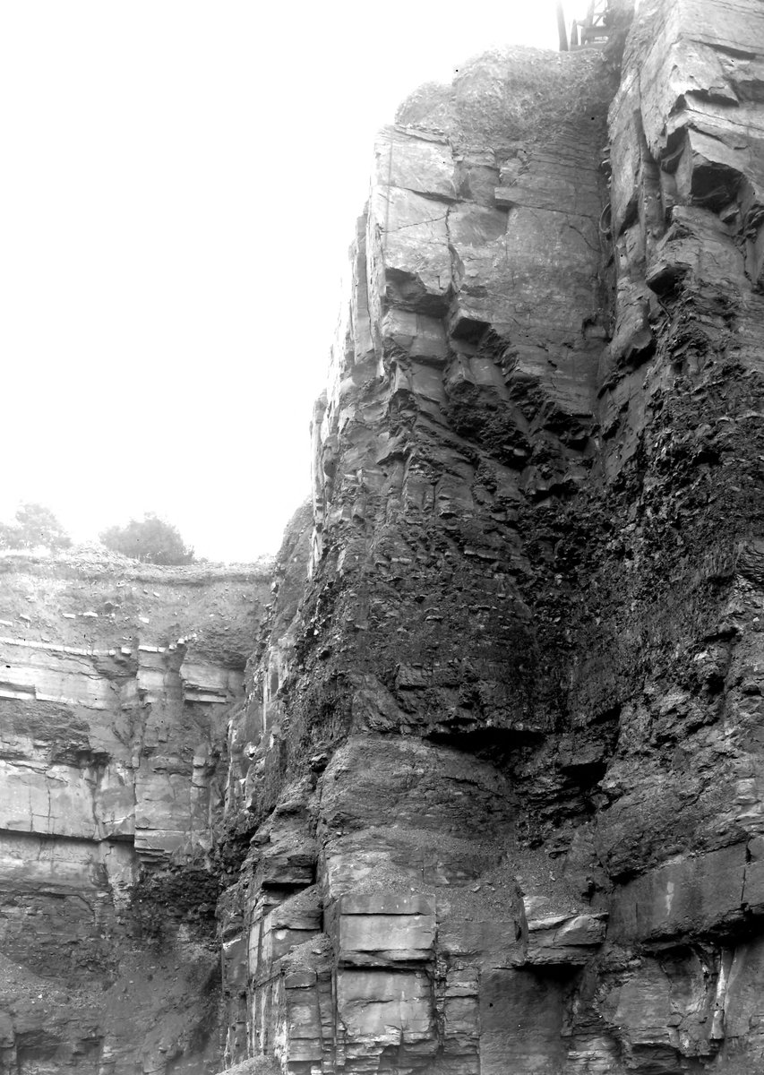 Sep 1923 - Whitegate Quarry, Padeham Road, Burnley. Looking E., submitted by Buddle-Bot on 08-11-2025.
Bgs No. P202576; Rhodes, J.; © Crown. Image & Text: BGS Geoscenic, under OGL V2 License http://bit.ly/462AXmV Sep 1923 - Whitegate Quarry, Padeham Road, Burnley. Looking E.