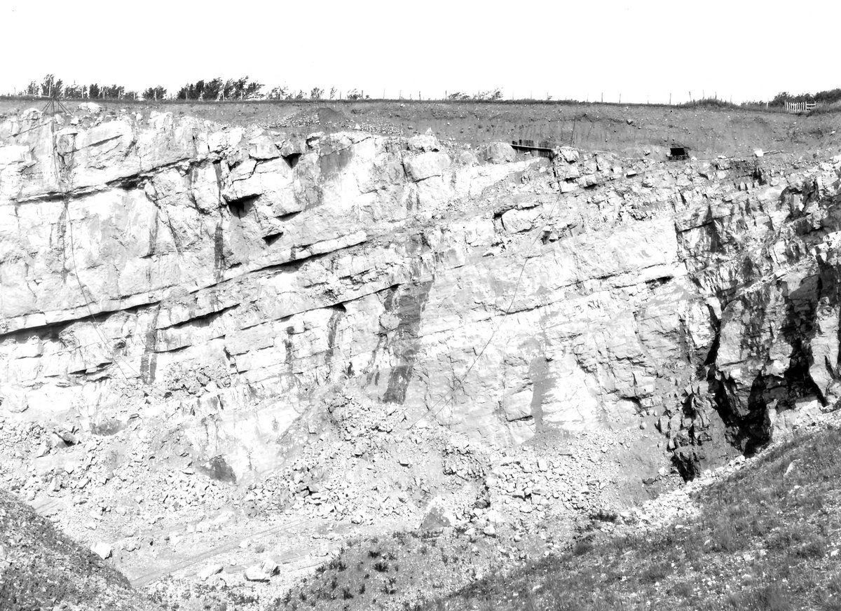 Jul 1924 - Salter Hall Quarry, Kirkland, about 5 furlongs S. of Rowrah Station, Salter and Eskett. Looking N., submitted by Buddle-Bot on 08-11-2025.
Bgs No. P202741; Rhodes, J.; © Crown. Image & Text: BGS Geoscenic, under OGL V2 License http://bit.ly/462AXmV Jul 1924 - Salter Hall Quarry, Kirkland, about 5 furlongs S. of Rowrah Station, Salter and Eskett. Looking N.