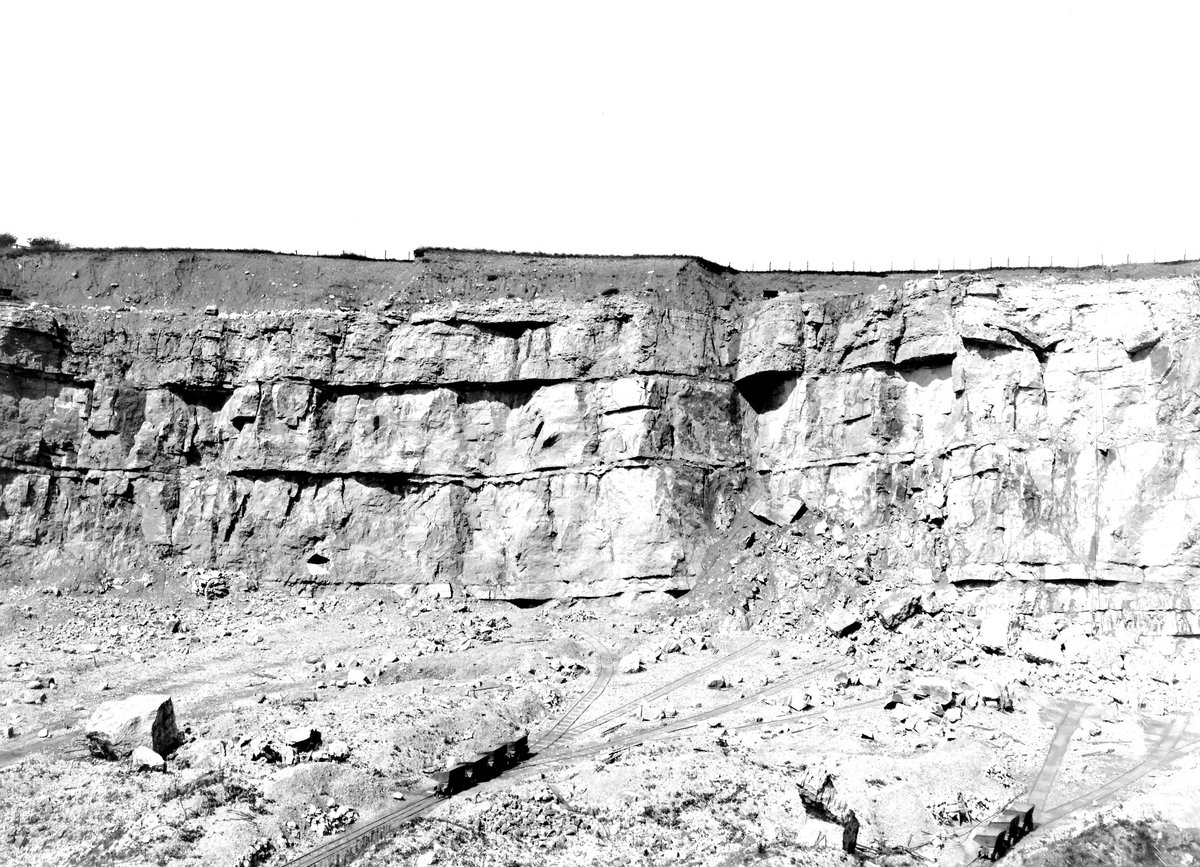 Aug 1924 - Salter Hall Quarry, Kirkland, about 5 furlongs S. of Rowrah Station, Salter and Eskett. Looking WNW., submitted by Buddle-Bot on 08-11-2025.
Bgs No. P202742; Rhodes, J.; © Crown. Image & Text: BGS Geoscenic, under OGL V2 License http://bit.ly/462AXmV Aug 1924 - Salter Hall Quarry, Kirkland, about 5 furlongs S. of Rowrah Station, Salter and Eskett. Looking WNW.