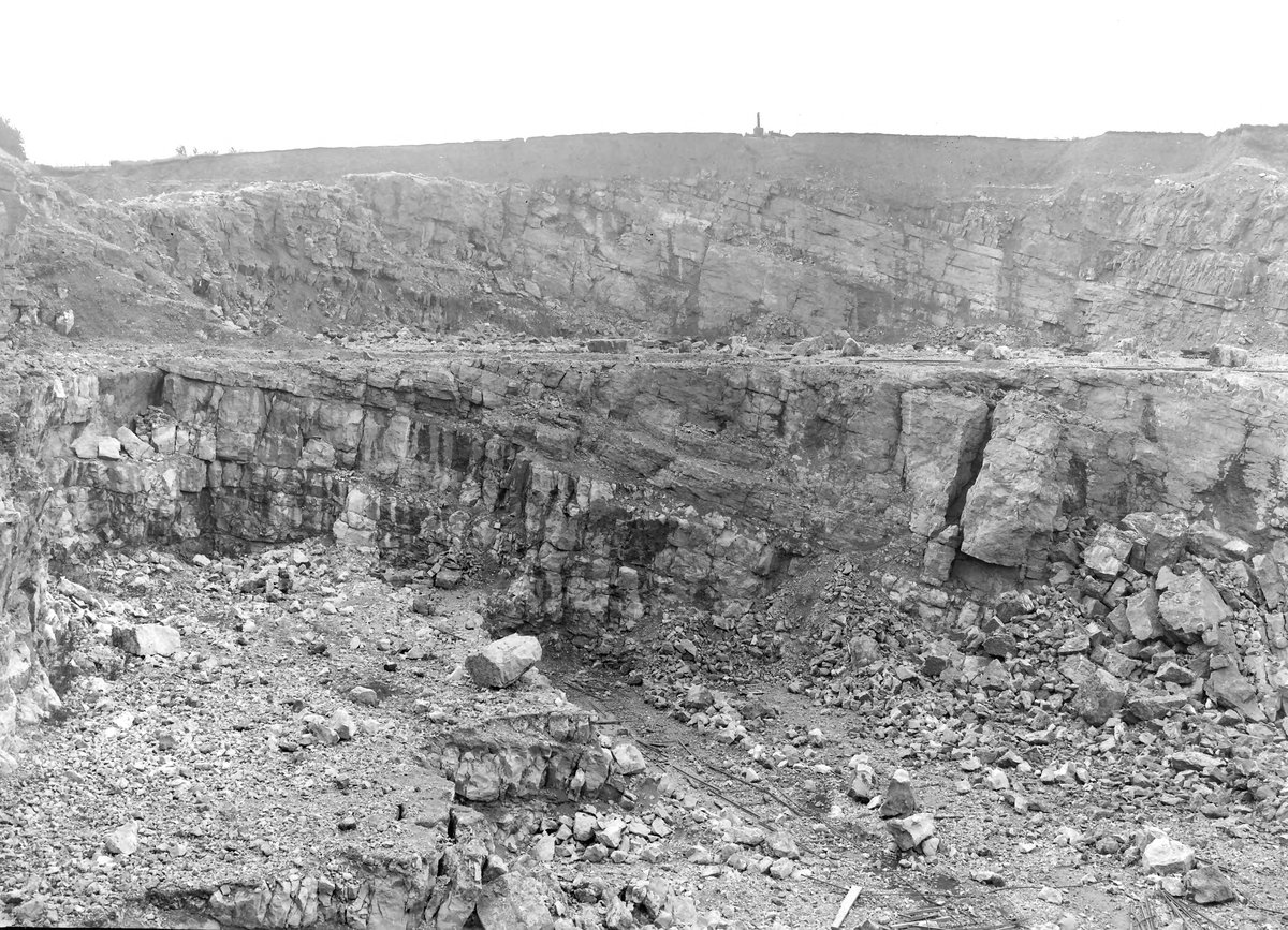 Aug 1924 - Rowrah Hall Quarry, 3 furlongs S. of Rowrah Station, Lamplugh parish. Looking SE.