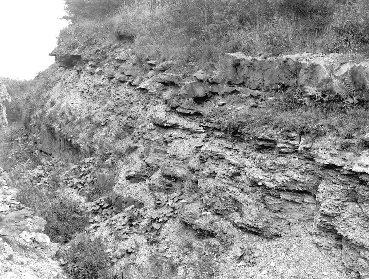 Aug 1924 - Stockhowhall Quarry, Kirkland, 3/4 m. SE of Rowrah Station, Lamplugh. Looking E.
