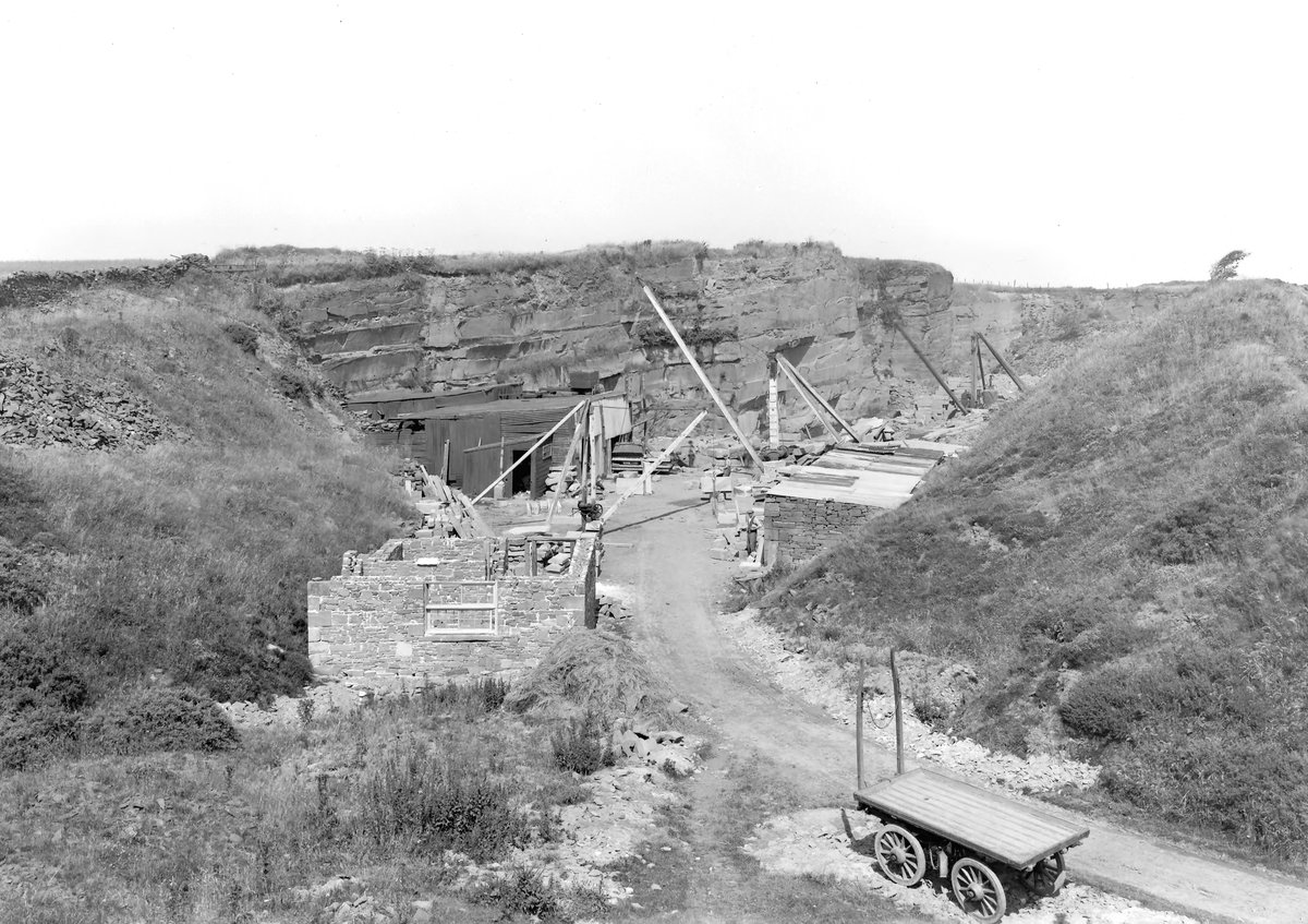 Aug 1924 - Bankend Quarry, Bigrigg. Looking N.