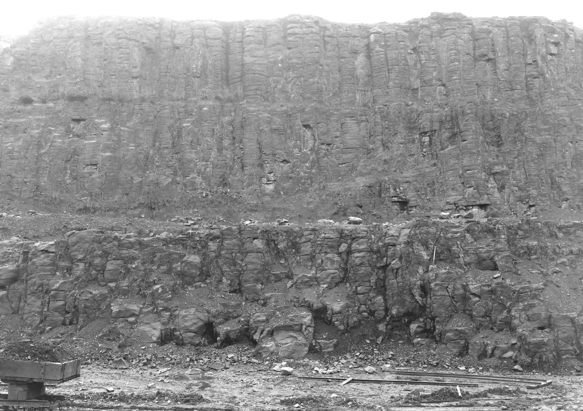 Sep 1924 - Basalt quarry, Doseley, Coalbrookdale. Looking E.